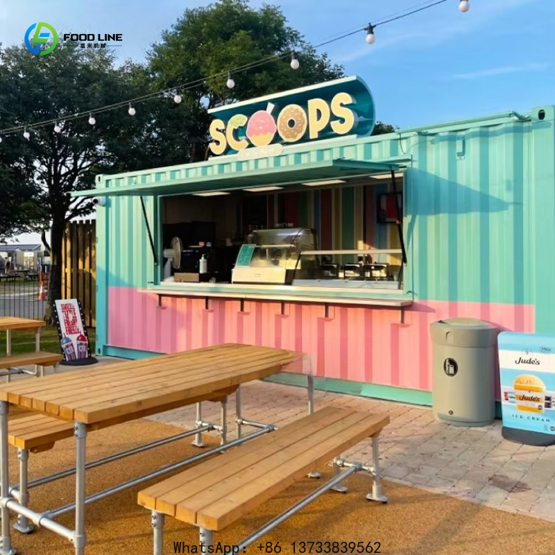 Coffee Equipment For Coffee Shop - Customized Prefabricated mobile fast food container
