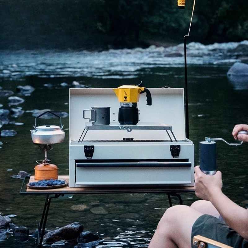 Camping coffee box, mocha pot, – Coffee Equipment Gift Set recenzja i cena