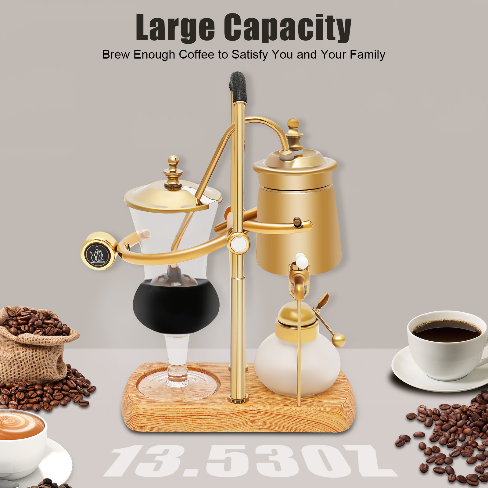 400ml Gold Belgium Royal Famil – Coffee Equipment Gift Set recenzja i cena