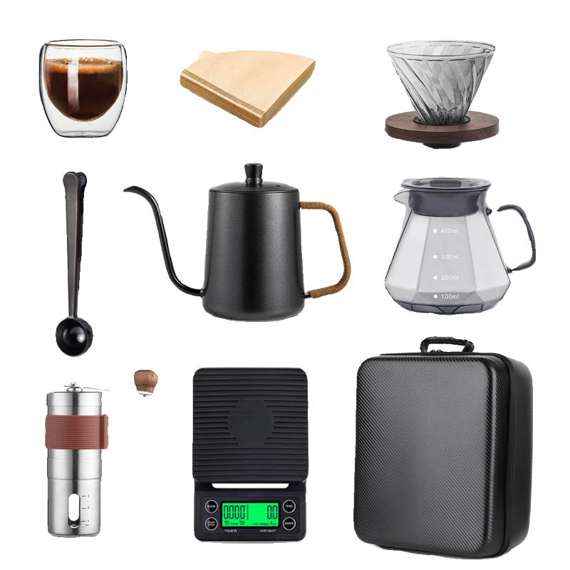 Hand brewed coffee set Outdoor – Coffee Equipment Gift Set recenzja i cena