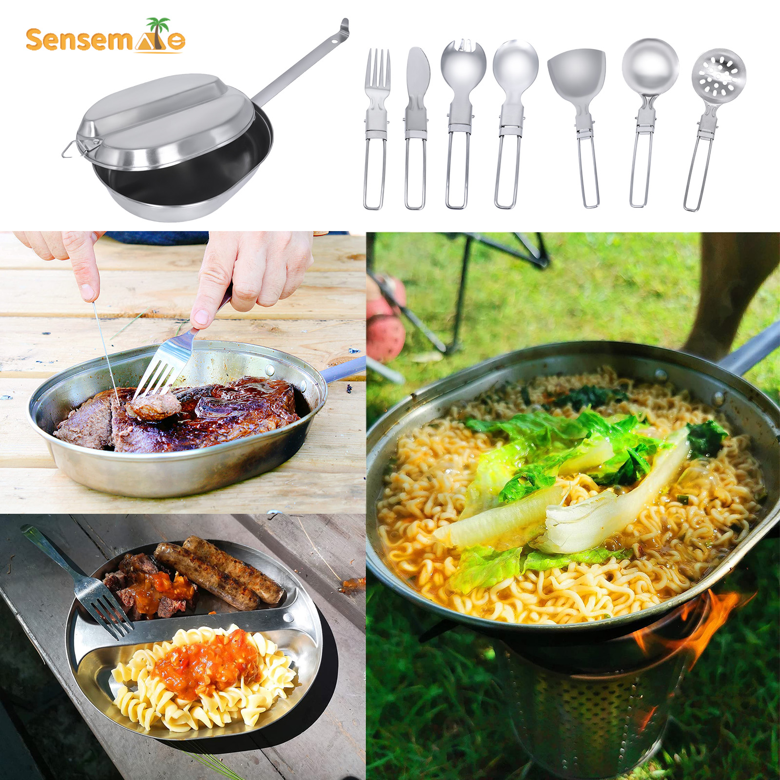 Glamping Camping Cookware Set  – Coffee Equipment Gift Set recenzja i cena