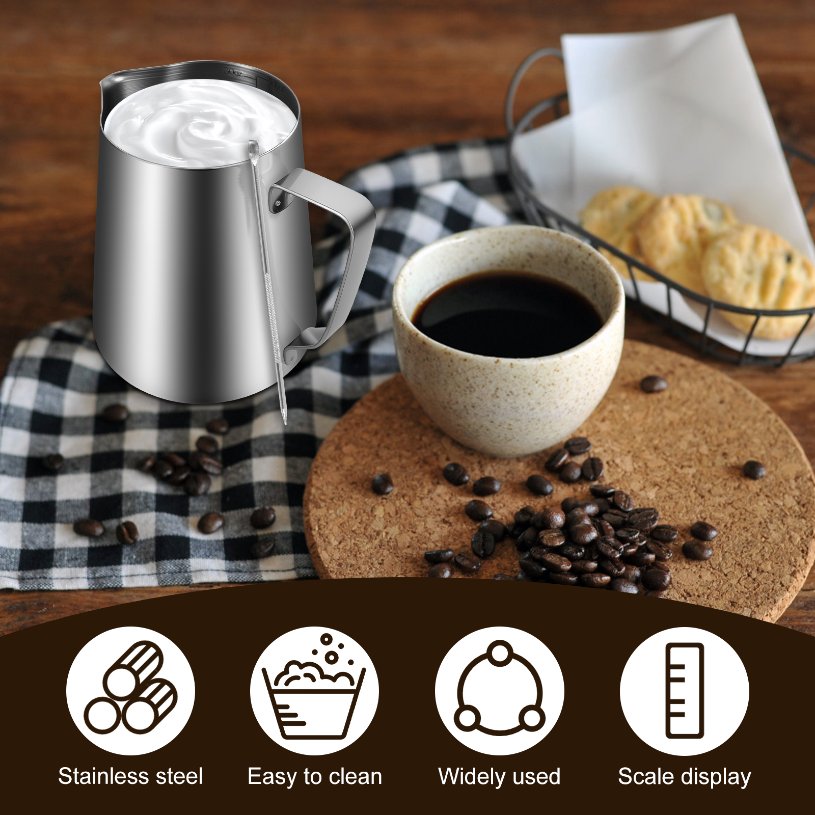Milk Frothing Pitcher Kit Vers – Milk Steaming Pitcher recenzja i cena