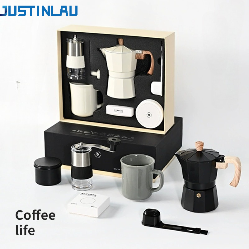 JUSTINLAU Manual Coffee Grinde – Coffee Equipment Gift Set recenzja i cena