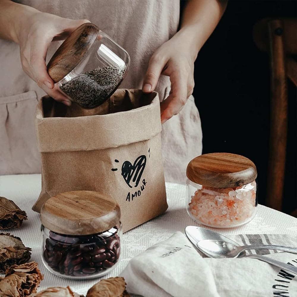 Glass Food  Containers with Wo – Coffee X recenzja i cena