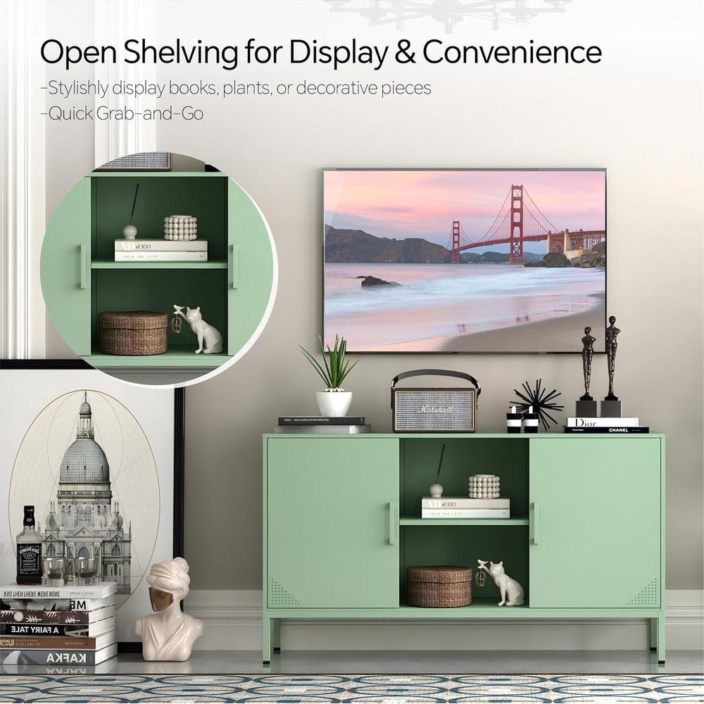 Green 65 Inch TV Stand with St – Coffee X recenzja i cena