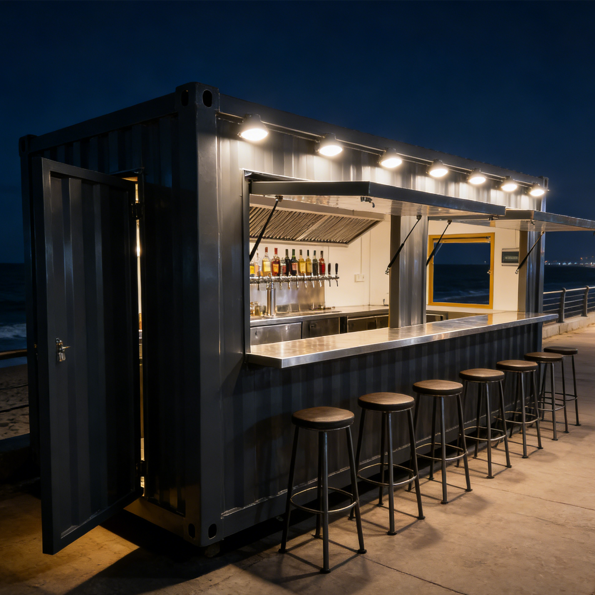 Prefabricated Container Restau – Coffee Shop Equipment Setup recenzja i cena