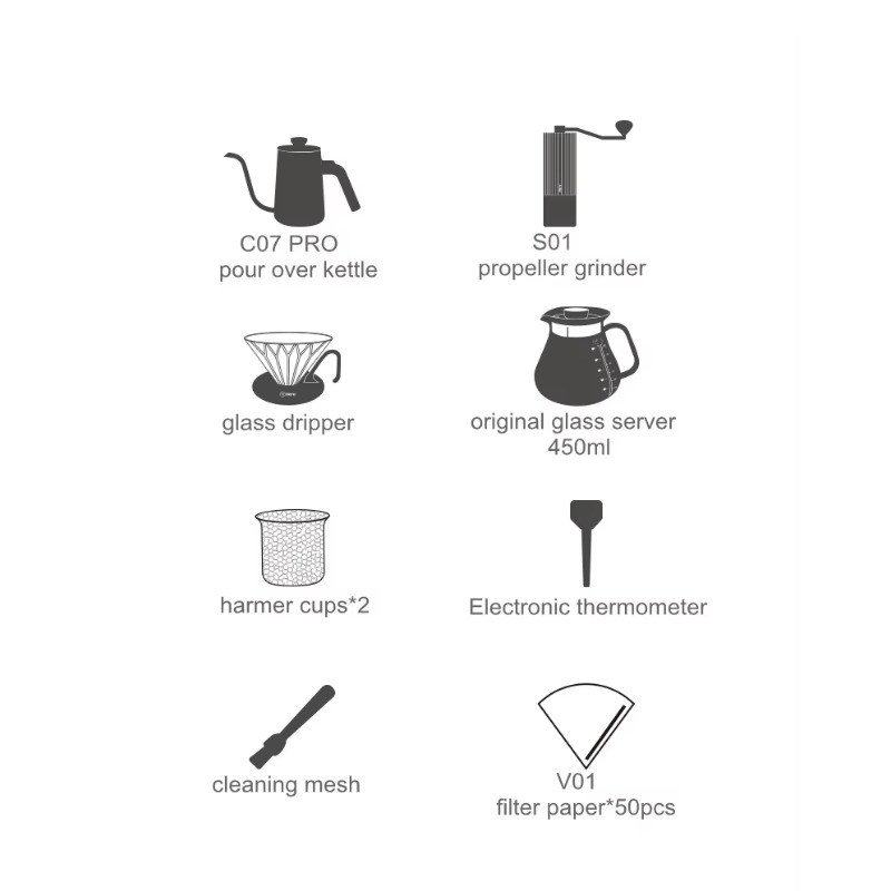 Luxury Coffee Shop Brewing Cof – Coffee Equipment Gift Set recenzja i cena