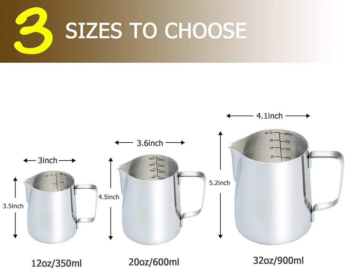 Stainless Steel Milk Frothing  – Milk Steaming Pitcher recenzja i cena