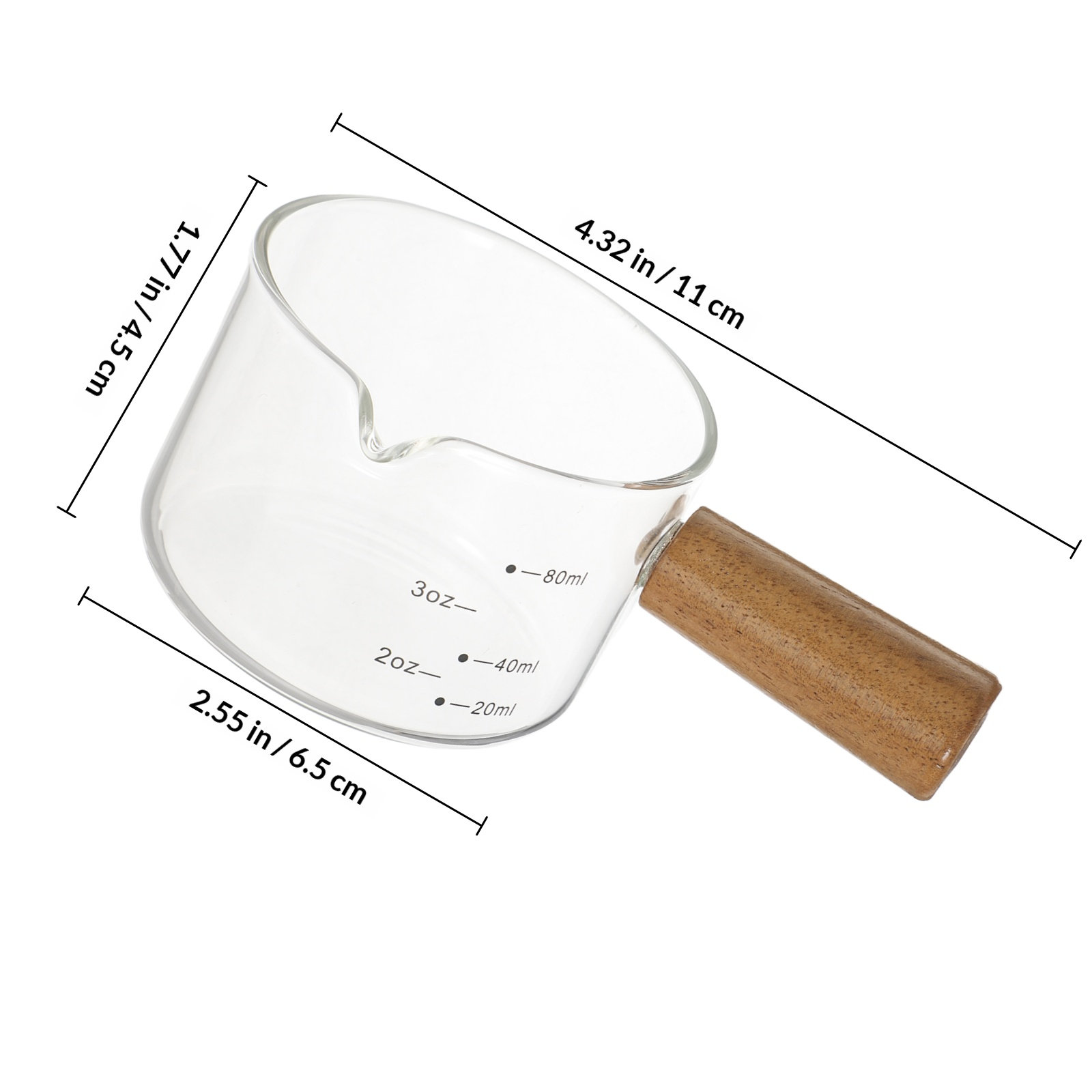 Mini Glass Milk Pitcher Wooden – Milk Steaming Pitcher recenzja i cena