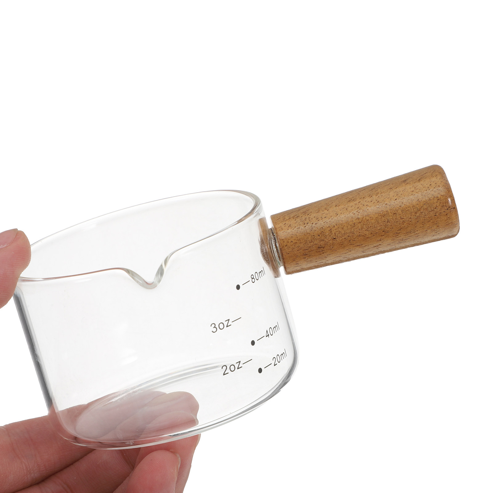 Mini Glass Milk Pitcher Wooden – Milk Steaming Pitcher recenzja i cena