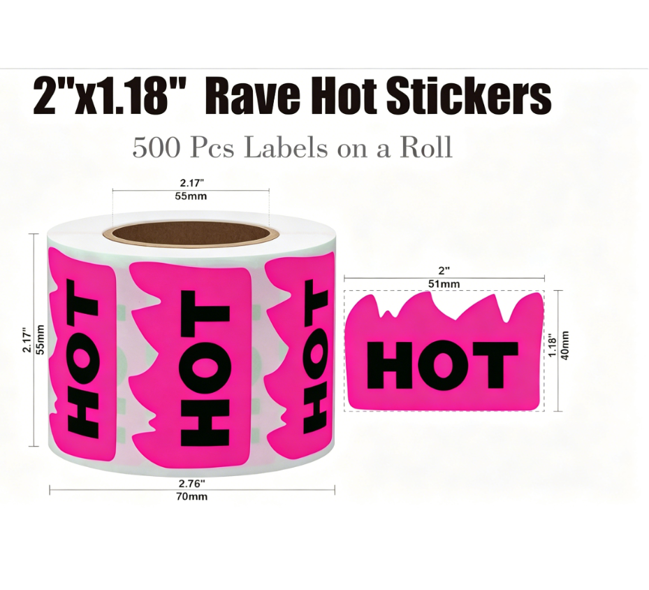 2 x 1.18 Inch Hot Stickers 500 – Coffee X recenzja i cena